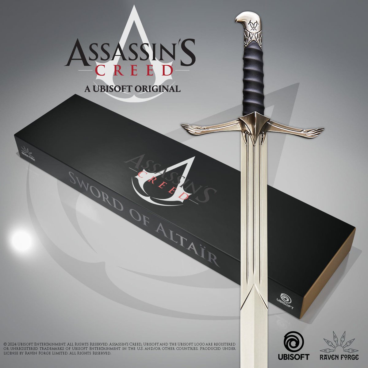 assassinscreed's tweet photo. The forge has been lit and The Sword of Altaïr has been brought to life by our licenced partner @ravenforgeltd. Don’t miss out on this amazing collector’s piece. Pre-order today - Black Friday early bird offer available today only!

👉 https://t.co/l7Io11LIbS https://t.co/g4orDk6Mkk