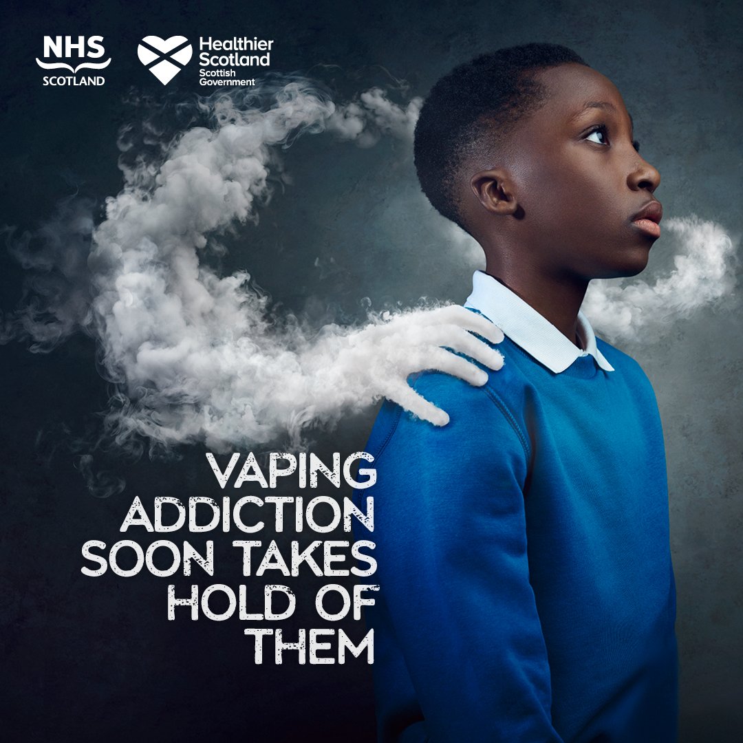 Get the facts about vaping
Vapes can contain nicotine, and they can quickly become harmfully addictive for children and young people.
nhsinform.scot/vaping
<a href="/FifeHSCP/">Fife Health & Social Care Partnership</a> @NHSFife @PHFife