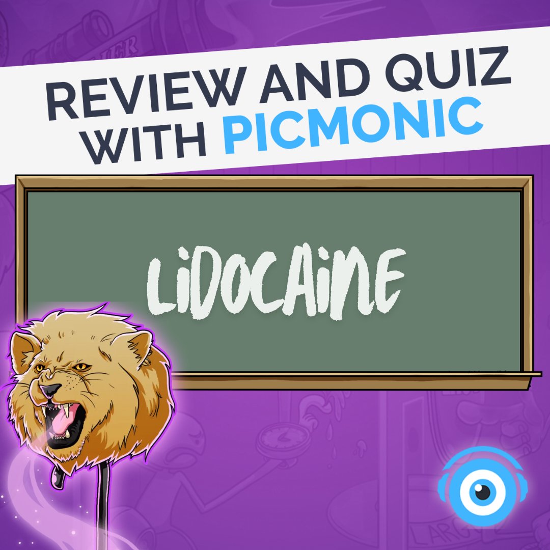 picmonic's tweet photo. Review and Quiz with Picmonic! Learn about lidocaine with this new Picmonic YouTube video!
Watch now: https://t.co/VfwQE0szzC
#youtube #nursingprocess #lidocaine #nursing #nursingschool #nursingstudent #healthcare #healthcarestudent #reviewandquiz #study #picmonic https://t.co/RCEdEnZU4U