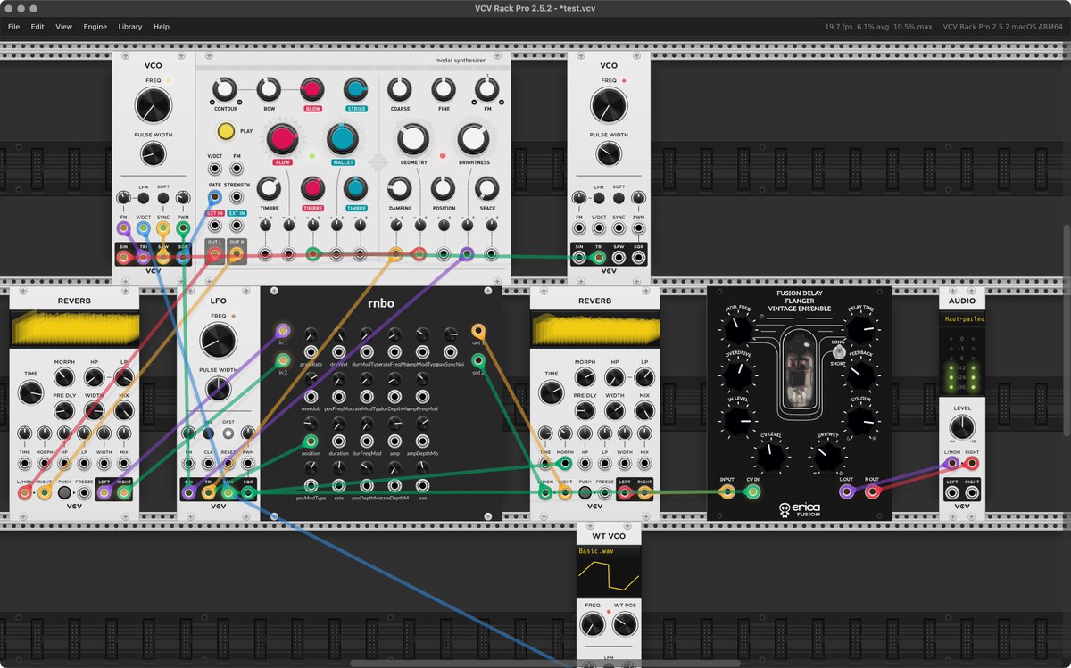 structurevoid0's tweet image. Full #RNBO week in #Marseille, France et en français.
Avec @julienbayle, Ableton + Max Certified Trainer.
Techniques avancées de patches, export vers @Raspberry_Pi, web, Max externals et même @vcvrack ... !
#AFDAS @cycling74 @Afdas