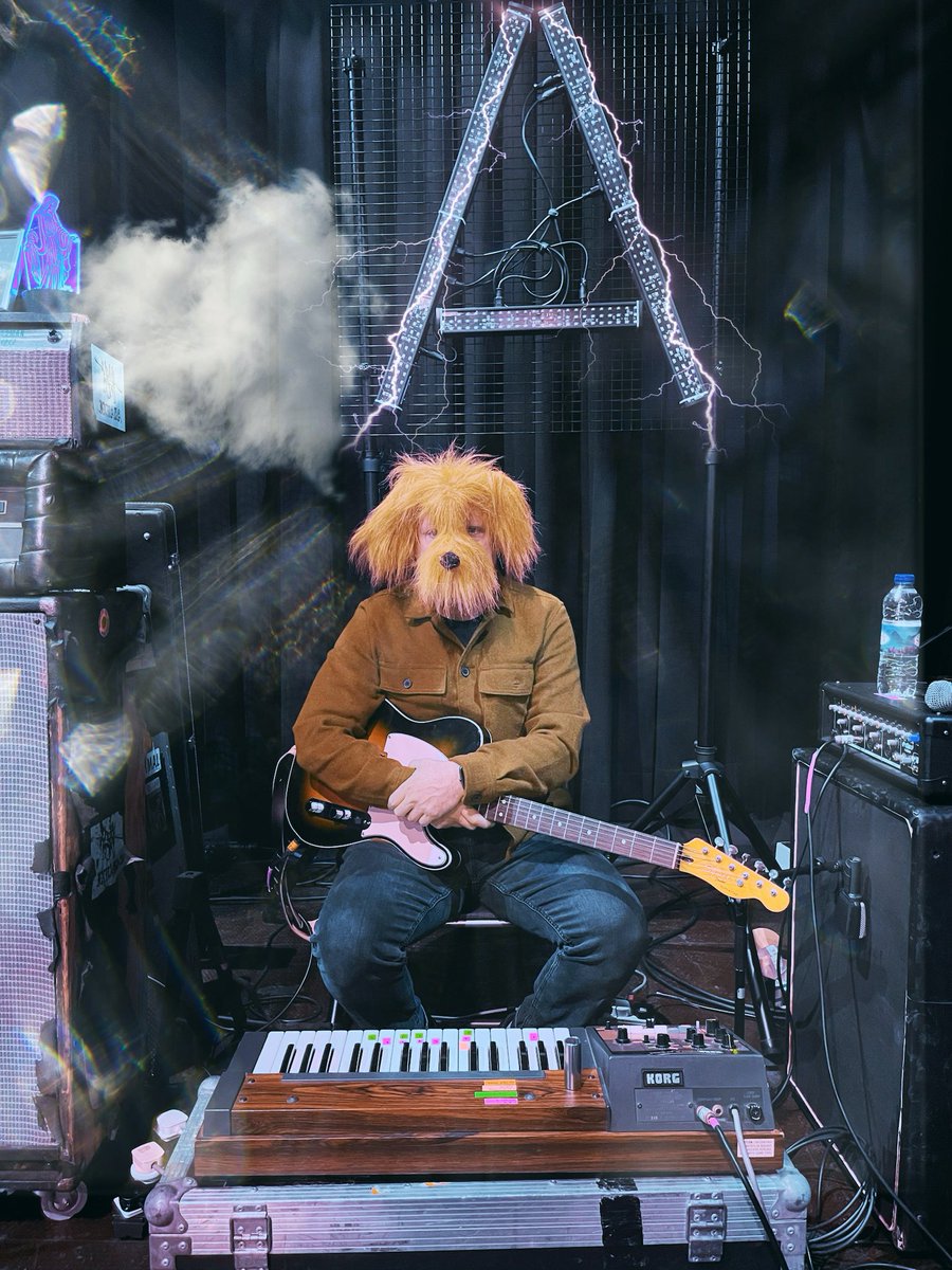 This is the Ghost of Alfie. Some of you who came to our shows might’ve noticed the presence of Alfie the dog whilst we were playing onstage for a few songs. The person responsible for this is our amazing Driver/stage tech and all round solid mother f*cker of the tour Sean Snook❤️