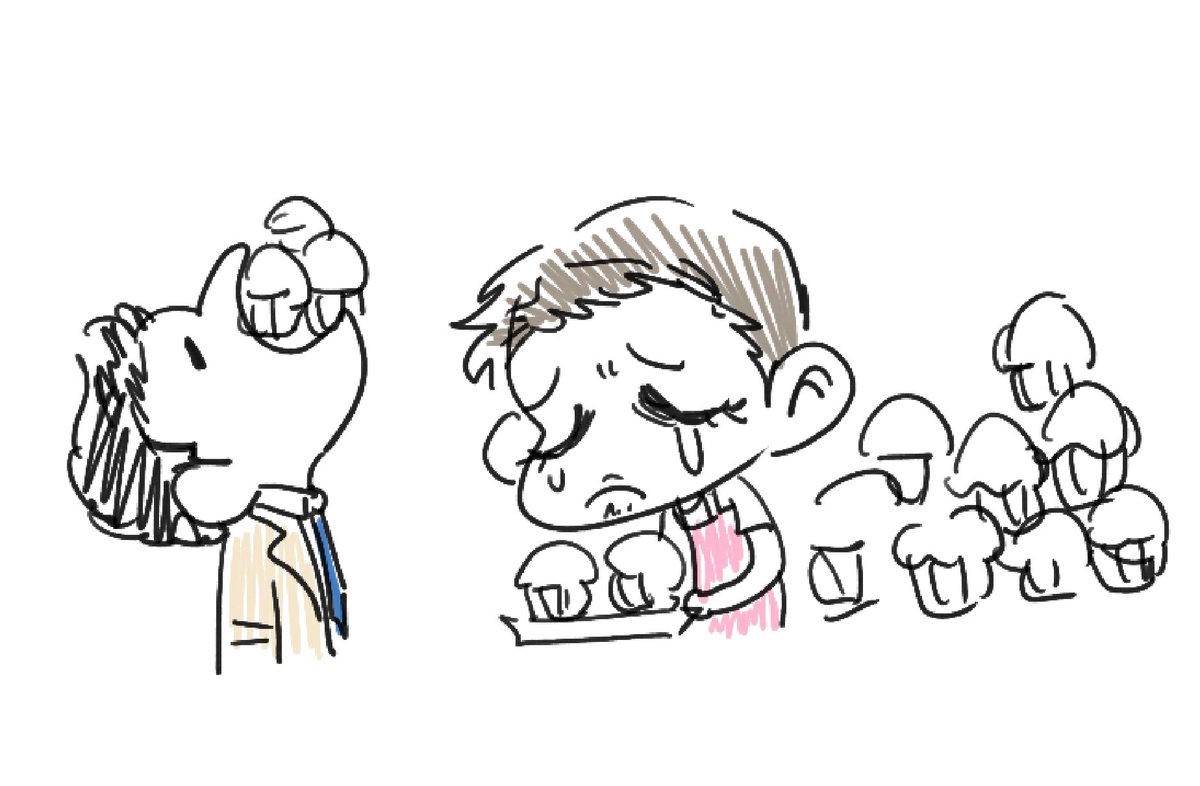 우울해서 머핀꾸웟서
맛이있다 딘
캐스 너 T야??
(귀엽다는뜻이웃기)