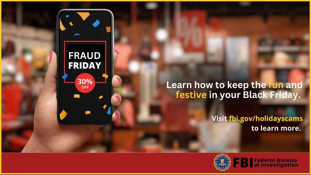 This time of year, criminals put a #holiday twist on the methods they use to scam you and your loved ones. Read the #FBI's tips on how to identify and report holiday shopping scams at ic3.gov