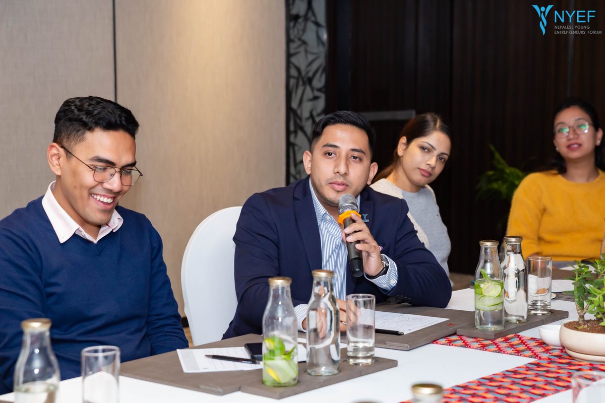 nyefnepal's tweet photo. Engaging session with German Ambassador Dr. Thomas Prinz and NYEF leaders! Dynamic discussions, valuable connections, and shared visions for entrepreneurship left everyone inspired.💡
#NYEF #YouthLeadership #EntrepreneurshipInNepal https://t.co/ZWHtCyGyBL