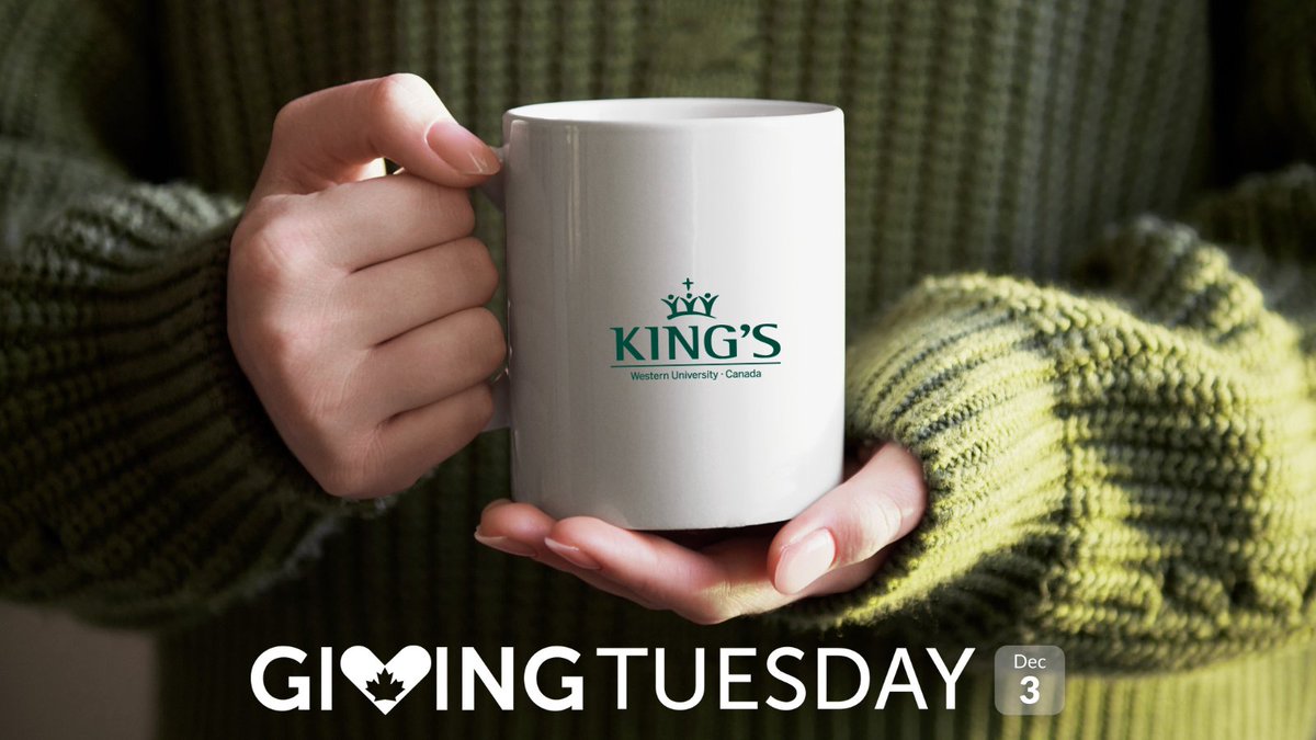 Give a student your coffee today! Instead of buying your coffee or take-out for lunch, donate $10 or more to support students during exams. Help nourish their minds and show them the King's community is cheering them on. A little goes a long way! 
Donate: kings.uwo.ca/giving-tuesday.