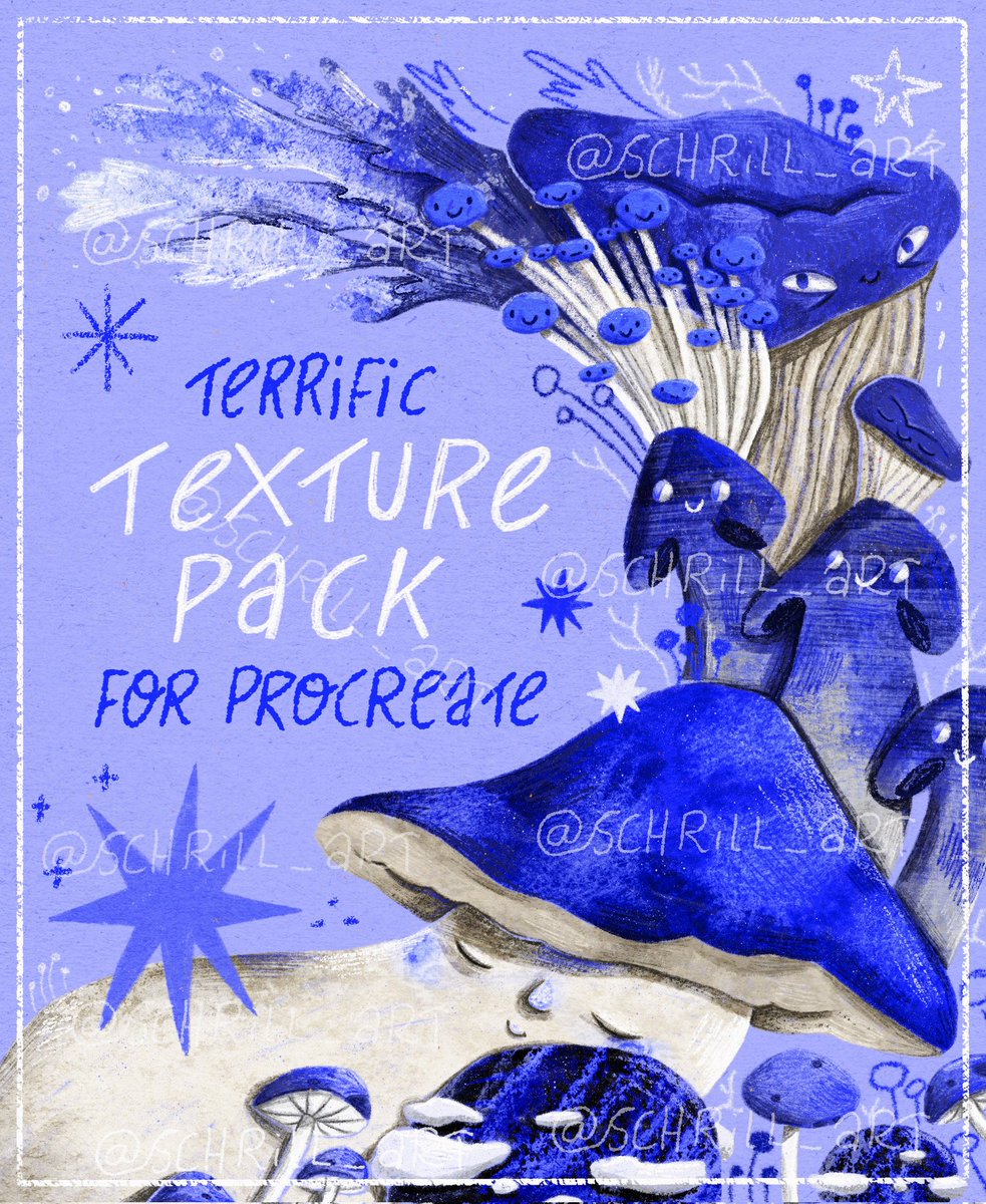 New texture pack! Tap the link to learn about these 176 jpeg texture images and 43 jpeg brush-shapes you can create beautiful art with!
schrill-art.com/brushes/terrif…