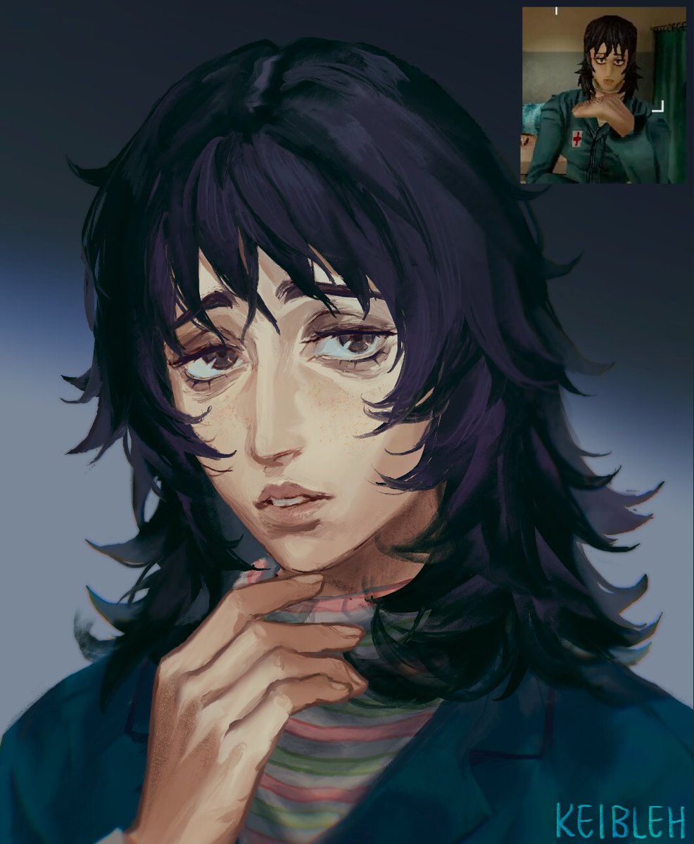 tried to draw Anya in the Arcane style #mouthwashing