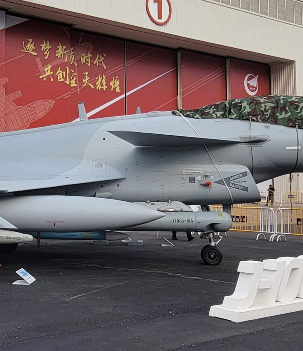 nex_def's tweet image. China Unveils YINGS III Model 330 Laser Targeting Pod for J-10C FighterJet|

The YINGS III Model 330 is a laser #targeting pod developed by the Aviation Industry Corporation of #China (AVIC) for use on the J-10C #fighter jet. It weighs 230 kg and features a low #aerodynamic drag…