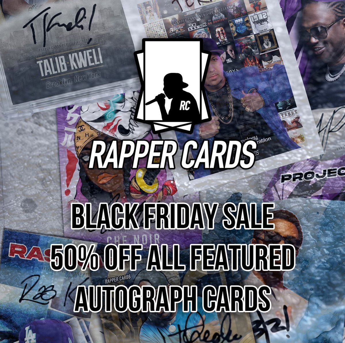 Today only, ALL autographed Featured Cards are 50% OFF! Whether you’re adding to your collection or grabbing the perfect gift for the hip-hop fan in your life, now’s the time to score these iconic cards at half the price. Go now: rapper-cards.myshopify.com Don’t wait - this deal