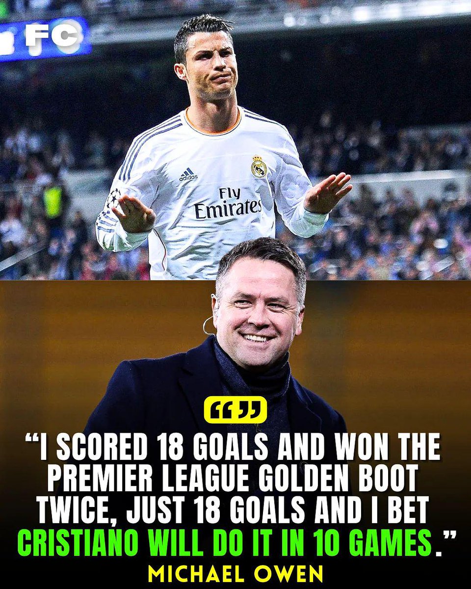 footchats's tweet photo. Michael owen on Cristiano Ronaldo.👇 https://t.co/luwhJgUu0i