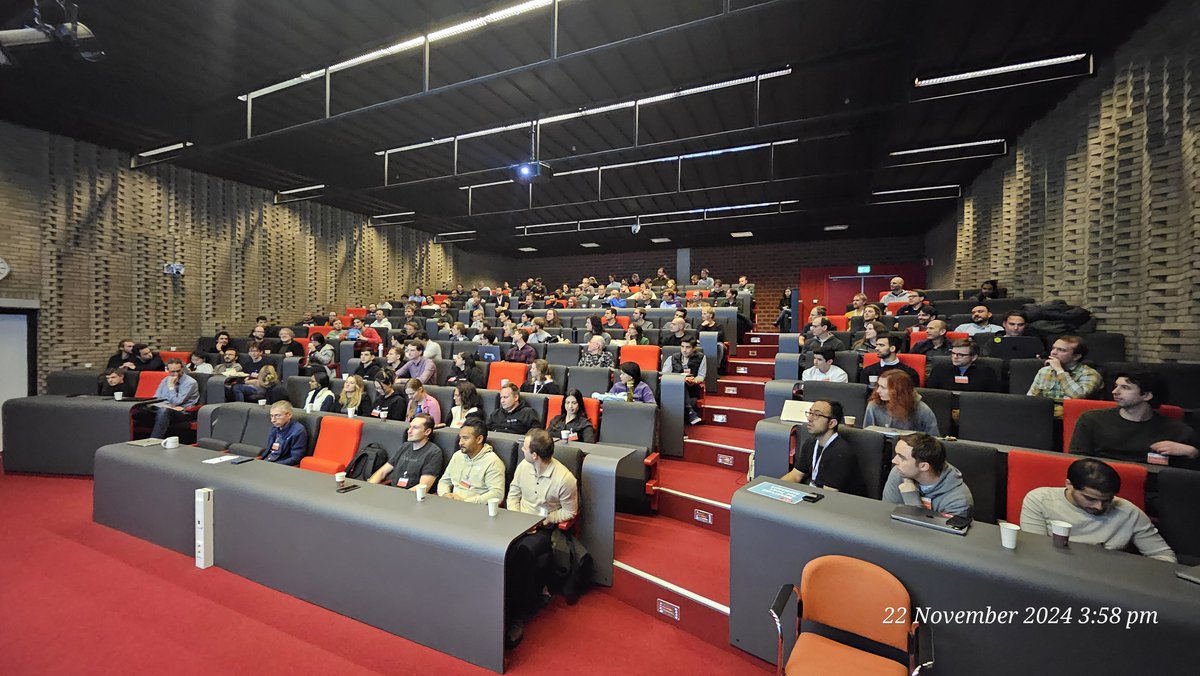 peterabcz's tweet image. But there&apos;s more! Last Friday, the day after the Dijkstra Award,  it was our honor to host the 20th Dutch-Belgian Database Day (DBDBD2024) @cwida.

It was well-attended and lively. 🙏 to all who made it possible. 

DBDBD2024 pictures are on cwida.github.io/dbdbd2024 (scroll down):