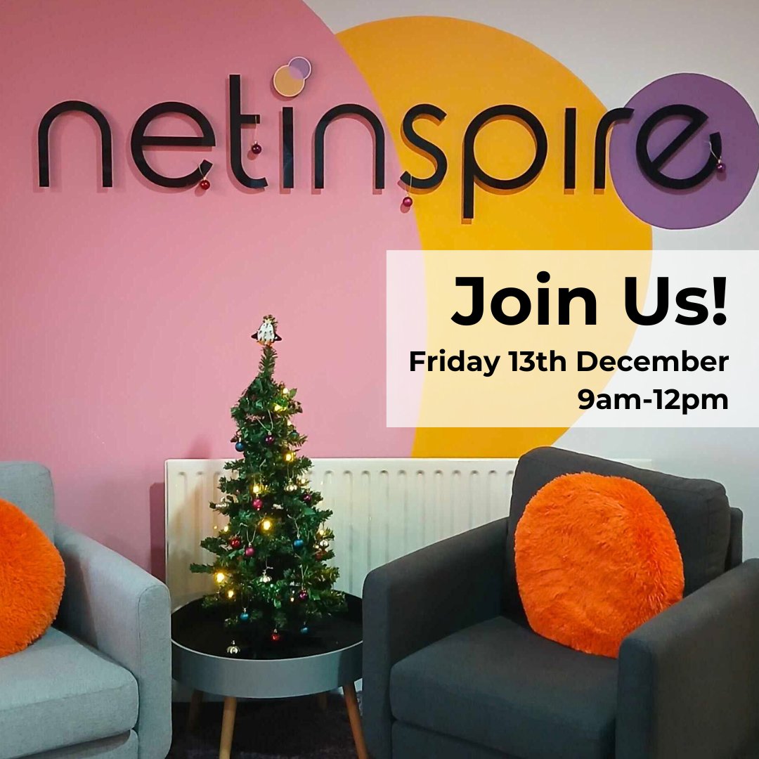 netinspire's tweet photo. We are hosting an open morning Friday 13th Dec 9am-12pm for free help &amp; advice - if you are a current client or not 🙂

Join us for a mince pie &amp; a catch-up, we would love to see you! 🎄✨

#marketingagency #awardwinners #stoke #business #growth #freeadvice #freehelp https://t.co/MR8ELinhVf