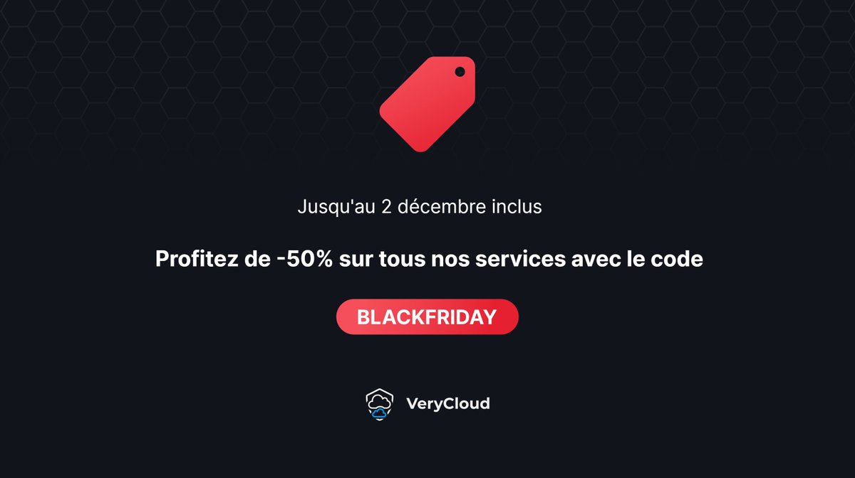 🎉 Black Friday chez VeryCloud ! 🎉

Profitez de -50% sur tous nos services avec le code BLACKFRIDAY jusqu'au 02/12/2024. 💻
Nos VPS KVM NVMe passent au E5-2667 V4 pour encore plus de puissance, sans coût supplémentaire ! 🚀
👉 verycloud.fr

#BlackFriday #VeryCloud