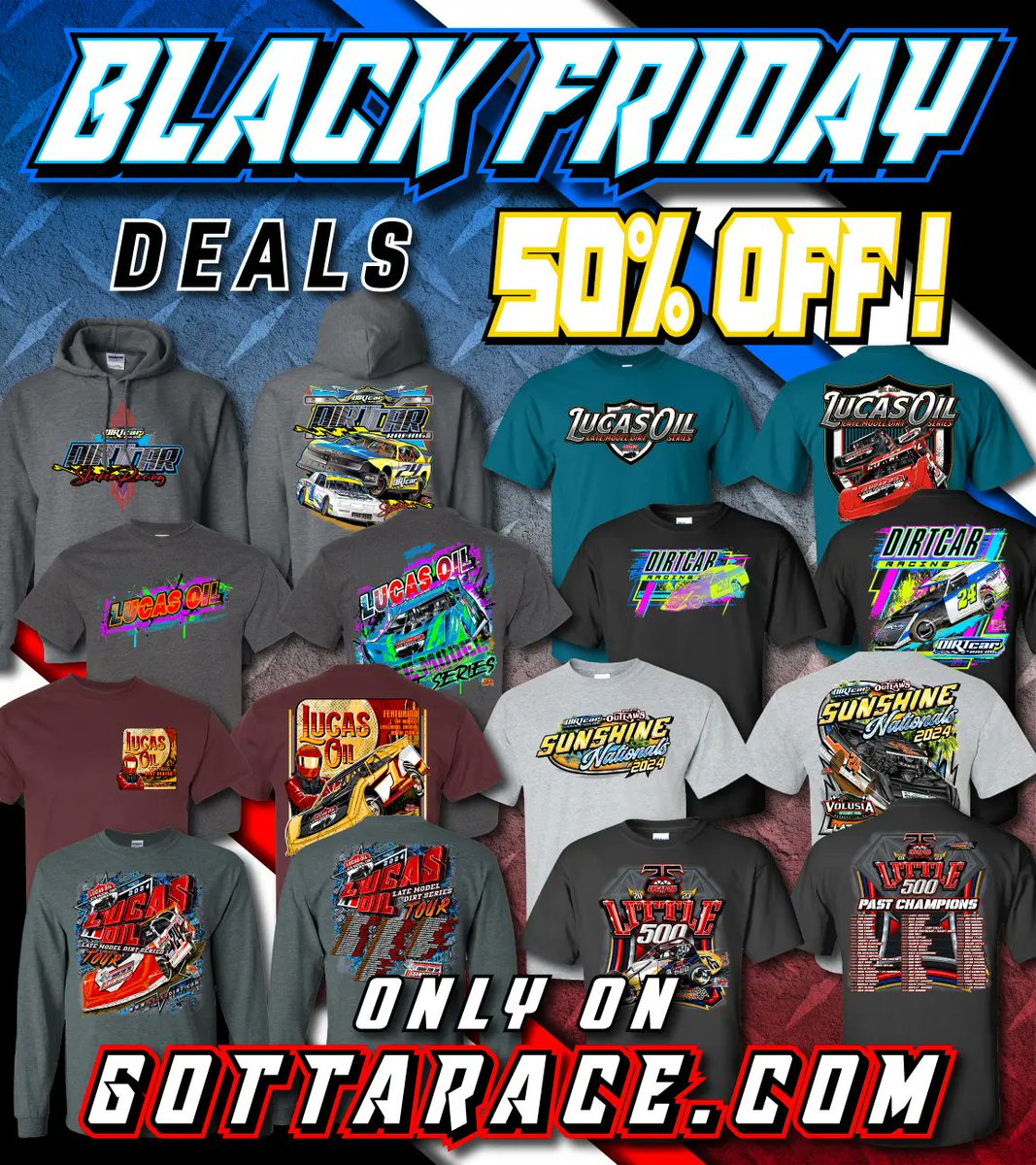 HALF OFF YOU SAY? Our Black Friday sale is now live!
🔗 gottarace.com/collections/25…