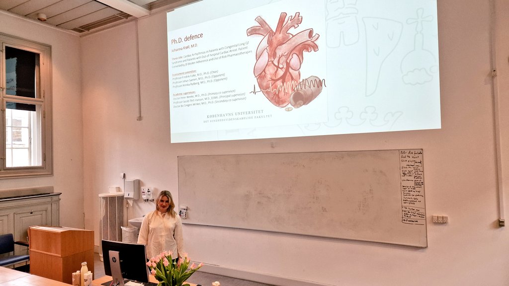 🎉Congratulations <a href="/JohannaKroell/">Johanna Krøll</a> on successfully defending her PhD today!

With focus on Arrhythmias in Patients with Congenital Long QT Syndrome and OHCA, exploring patient comorbidities, β-blockers, and risk pharmacotherapies 💊

<a href="/JacobTfelt/">prof Jacob Tfelt-Hansen</a> <a href="/bowinkel75/">Bo Gregers Winkel</a> <a href="/weekepe/">Peter Weeke</a>
<a href="/FolkeFredrik/">Fredrik Folke</a>