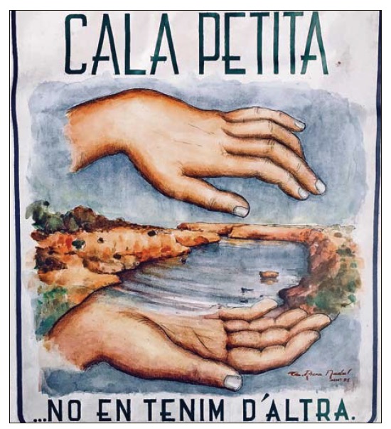 GOBMallorca's tweet photo. El 1993 un miler de persones van ocupar Cala Petita per reclamar la seva protecció i actualment és un dels darrers paratges verges de la costa manacorina. És important que els joves coneguin la història d'aquest paratge i reflexionin sobre els impactes que pateix aquesta platja. https://t.co/eGutNn4onE