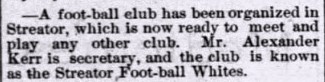 moedog97's tweet photo. 1930 World Cup player Alex Wood, born in Fife, Scotland married Mildred Marshall in Streator, IL in 1930.
In 1885, 45 years before that soccer-related wedding, Streator White Football team was organized, and Streator players were recruited by Chicago teams during the 1890’s. 2/2 https://t.co/wN75YivOC4