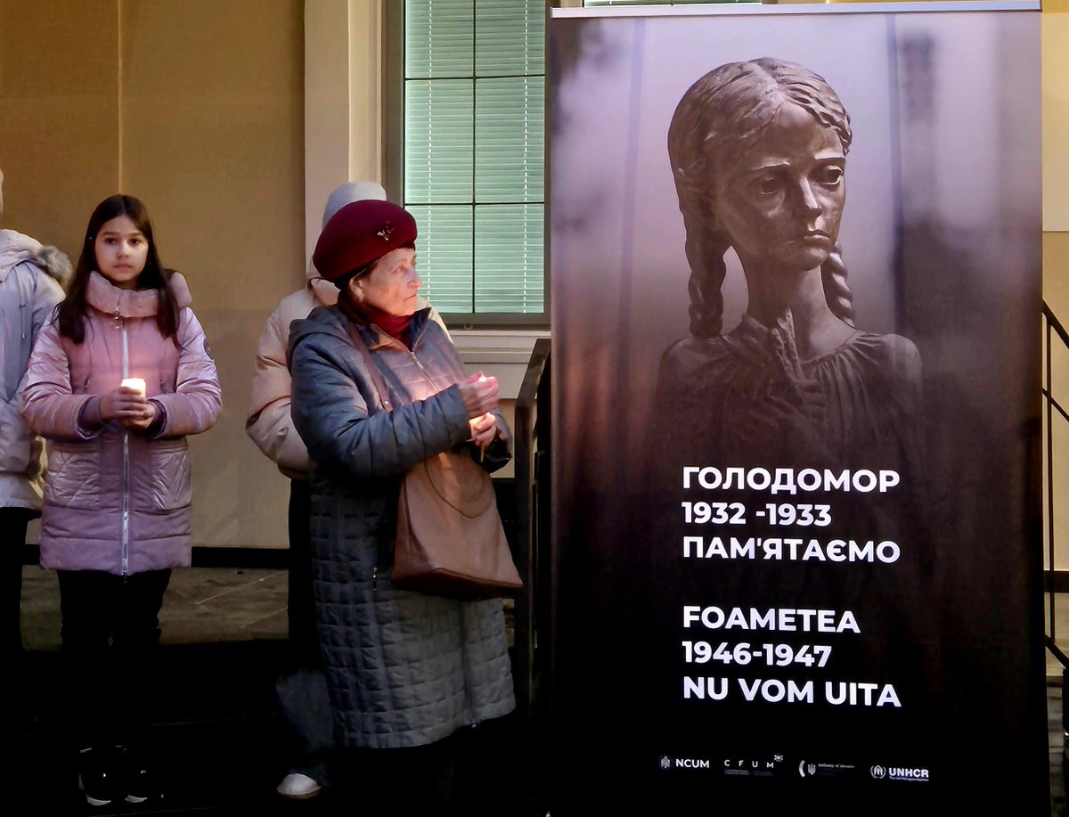 deutschl_anne's tweet photo. Tonight, alongside the National Congress of Ukrainians in Moldova, the diplomatic community, and our colleagues and friends, we light candles to remember Holodomor, a tragic chapter in history. Let's honor the resilience of the Ukrainian and the Moldovan people. https://t.co/G3fci9pWkS