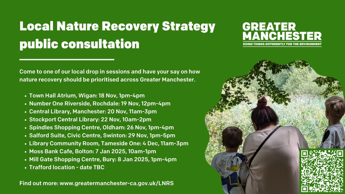 BuryCouncil's tweet photo. Public consultation is now open on plans to improve biodiversity and improve access to nature across the city region. https://t.co/lducwlPgID https://t.co/2CYuesNlXb