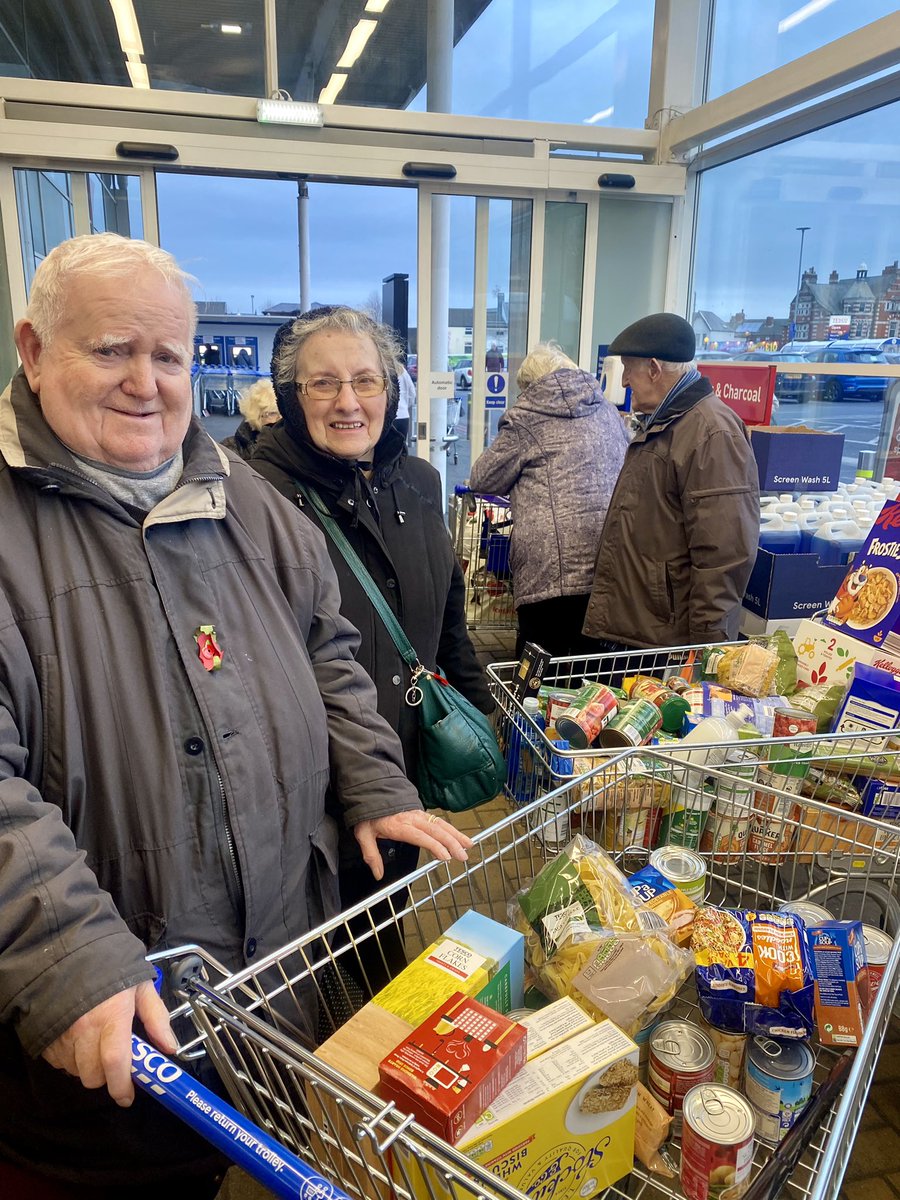 suziemcw's tweet photo. Busy afternoon @TescoOldSwan volunteering for the @fsmerseyside Winter Food Collection. Everyone was so generous 👍 https://t.co/4VkoWrSsaa
