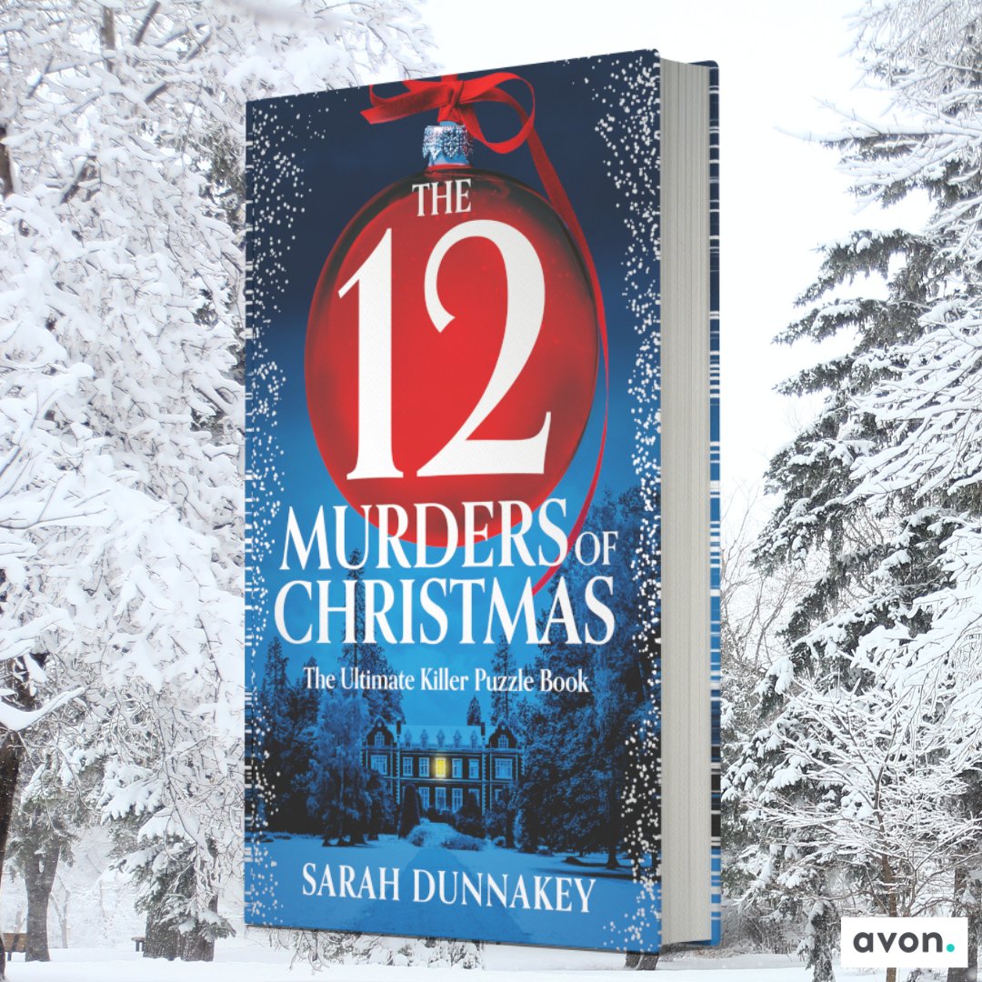 To celebrate the countdown to Christmas, we're giving away festive reads all Dec. Today, we have 5 copies of The 12 Murders Of Christmas. To be in with a chance, follow us, <a href="/SarahDeeWrites/">Sarah Dunnakey</a> <a href="/laurasherlock21/">Laura Sherlock</a> and <a href="/AvonBooksUK/">Avon Books UK</a>, leave a comment , and retweet. (Ends 12pm 19Dec UK only)