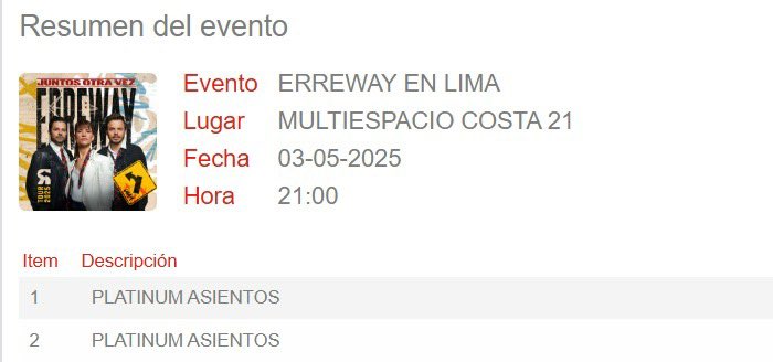 AnyBell9's tweet photo. Por fin los podré ver 🤩 tantos años esperando #errewaytour2025 #Erreway @rojasbenjamin @FelipeColombo https://t.co/Fk8GVPOLr7