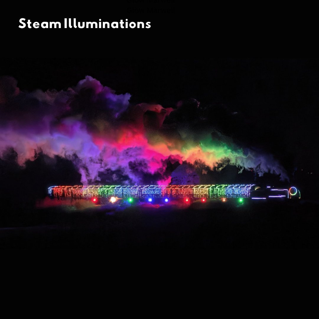 Get ready for a ✨Festive Family Friday✨ with sparkling days out starting TODAY!

🌟GLOW MARWELL🌟
Marwell Zoo’s light experience returns this winter brighter than ever before. 

🌟STEAM ILLUMINATIONS🌟
All aboard for an incredible sound and light show at The Watercress Line.