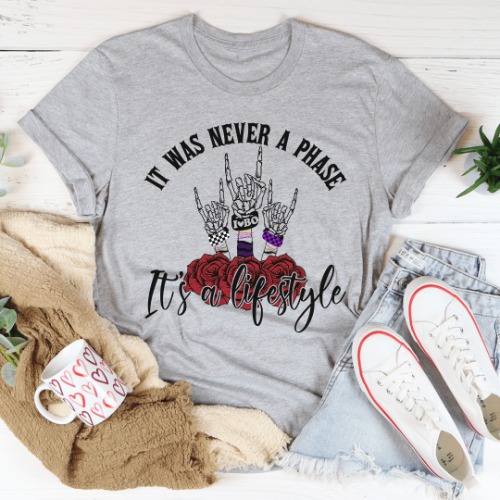 I just received It Was Never A Phase Emo Tee - Athletic Heather / L by Peachy Sunday from queendemivt via Throne. Thank you! throne.com/loronus_the_co… #Wishlist #Throne