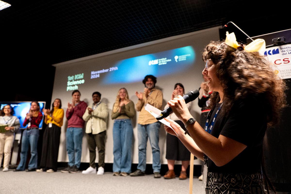 ICMCSIC's tweet photo. 🎉Today we celebrated the 1st #ICMSciencePitchDay!

✨We enjoyed a lot of talent and fun during the event. Many thanks to all participants for their excellent presentations👏

📷Here are some pictures of the session. https://t.co/YA43KvkVPK