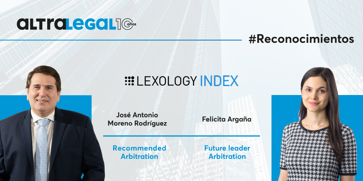 AltraLegal's tweet photo. Nos enorgullece compartir que el #EquipoAltra sigue cosechando reconocimientos destacados en el ámbito del arbitraje internacional, en esta ocasión como los únicos profesionales reconocidos en Paraguay para esta área por Lexology Index, antes conocido como 'Who's Who Legal': https://t.co/zahTLEzd8v