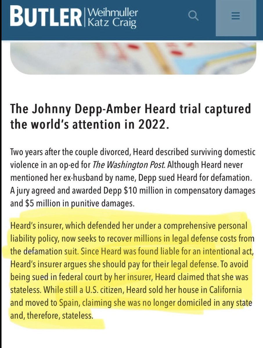 Next time the Turd stains try to claim that Amber Heard is happy and thriving by personal choice in Spain…

Remember the pathetic liar really fled the US just to avoid all of her legal troubles for fraud and defamation with malice and intent of harm. 

You’re welcome… 🥱