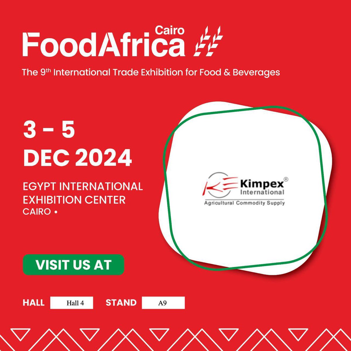 Cairo, we’re here! 🌍✨ Excited to be at #FoodAfrica, a key platform for growth in the food industry. Let’s connect, collaborate, and create—see you there!