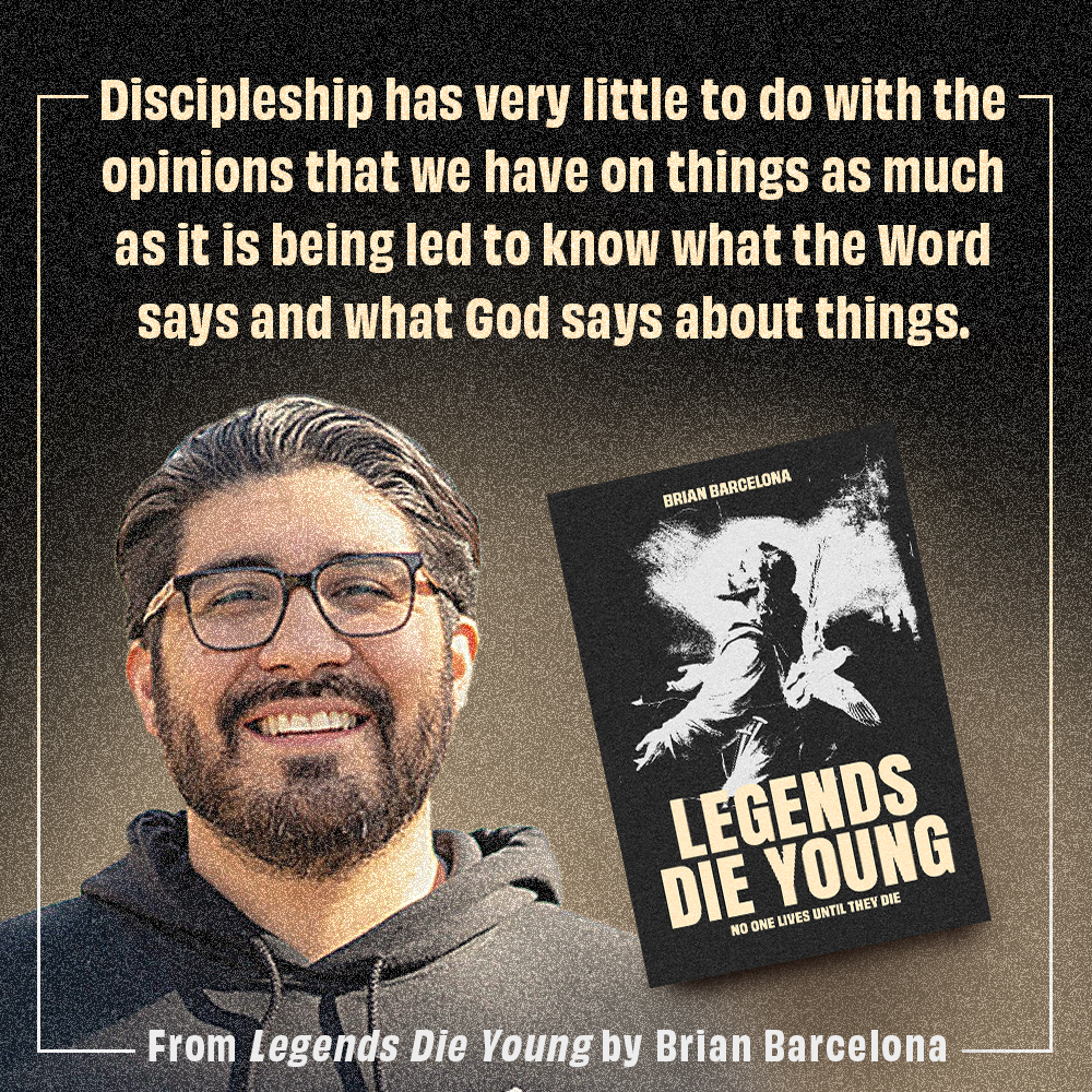 charismahouse's tweet image. Follow in Jesus’s footstep, and you will find your path (Proverbs 3:5-6). 

Be led by the Word in Brian Barcelona’s “Legends Die Young.” 

Buy Your Copy: bit.ly/legendsdieyoung

Stay Connected: @barcelonabrian

#Disciples #Fellowship #SpiritualGrowth #PersonalGrowth #BookRelease