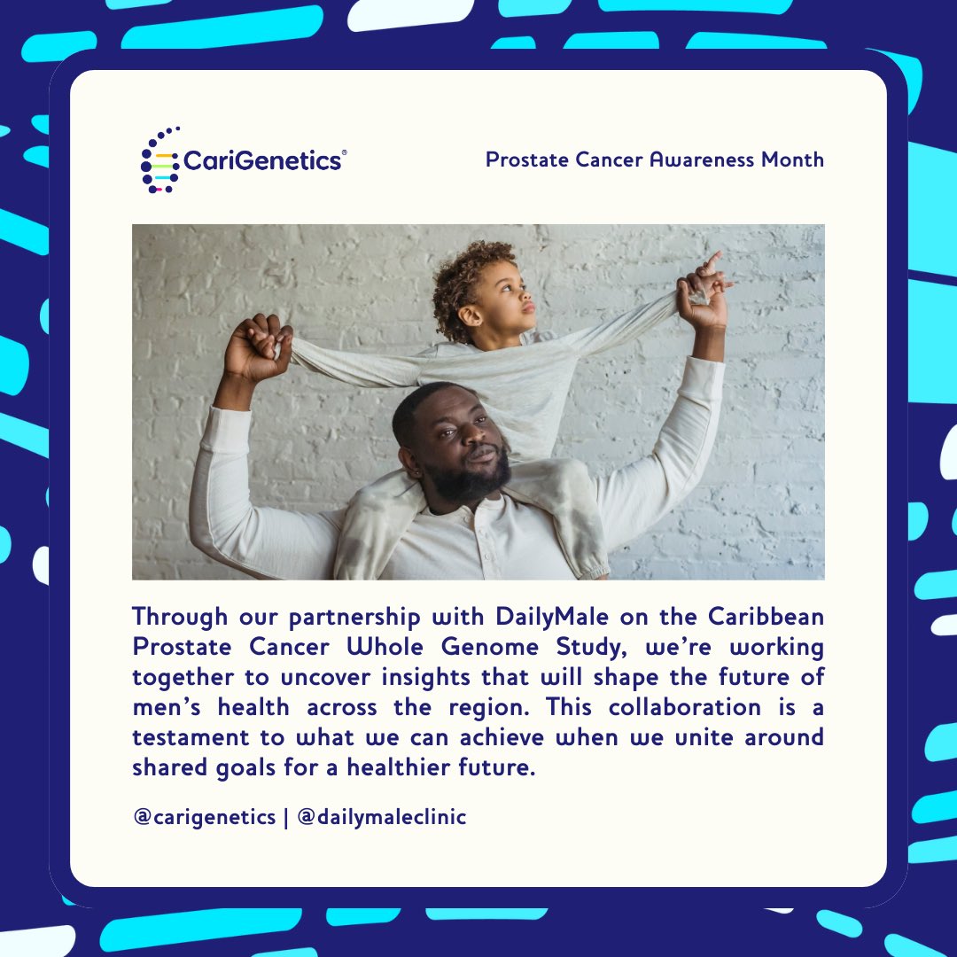 CariGenetics (@carigenetics) on Twitter photo Celebrating partnerships that make a difference! 
DailyMale, our trusted partner in the Caribbean Prostate Cancer Whole Genome Study, is breaking barriers in men’s health by offering free screenings for prostate cancer and cardiovascular disease to Bermuda’s uninsured and Celebrating partnerships that make a difference! 
DailyMale, our trusted partner in the Caribbean Prostate Cancer Whole Genome Study, is breaking barriers in men’s health by offering free screenings for prostate cancer and cardiovascular disease to Bermuda’s uninsured and