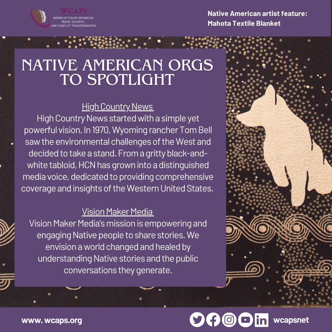 WCAPSnet's tweet image. Still wondering how to engage with Native American communities from outside the diaspora? Explore these organizations dedicated to uplifting Native stories, voices & cultural participation. Support their work, amplify their impact & join the movement to learn and grow!