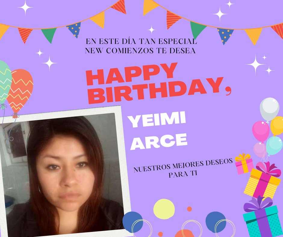 🎉🎂 Happy Birthday, Yeimi Arce! 🎂🎉

Join us in celebrating Yeimi’s special day by sending her your warmest wishes and heartfelt congratulations! Let’s make her day even more amazing with all your kind messages. 🎁✨

#HappyBirthday #CelebratingYeimi #WeAreCommunity