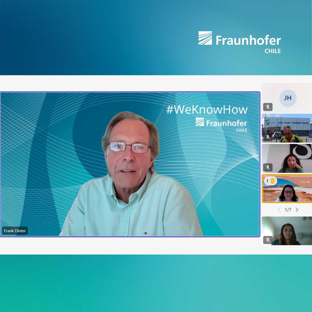 FraunhoferChile's tweet image. Estuvimos en el Chile Green Economy Bootcamp: “Renewable Energy in Chile”, organizado por el Australian Trade and Investment Comission del Australian Government.

#Fraunhofer #WeKnowHow #h2v #hidrogenoverde #CentrosANID
#TransiciónEnergética