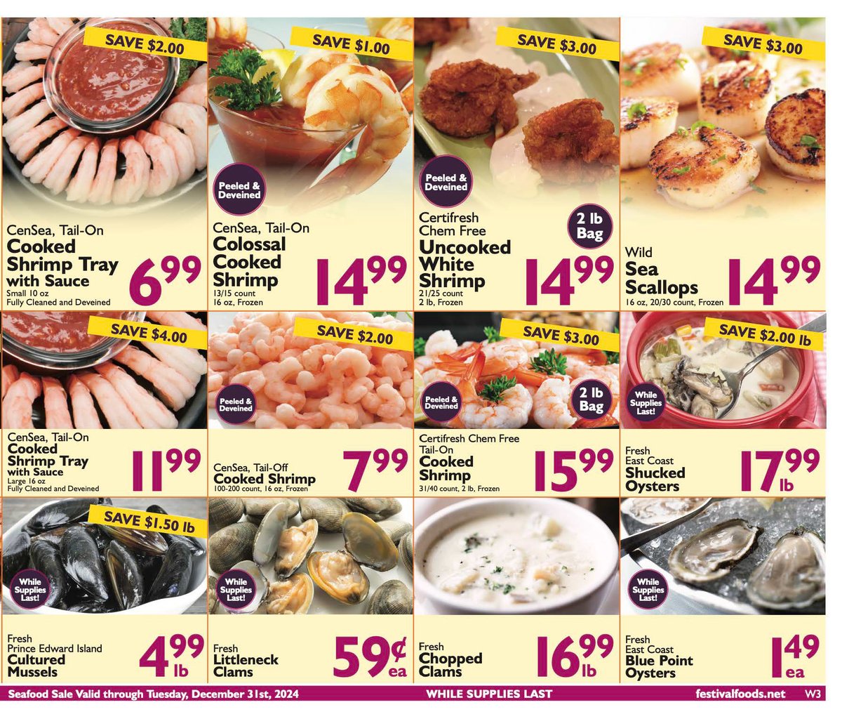 Just in time for the holiday entertaining season, our Big Seafood Sale is on NOW through December 31st!