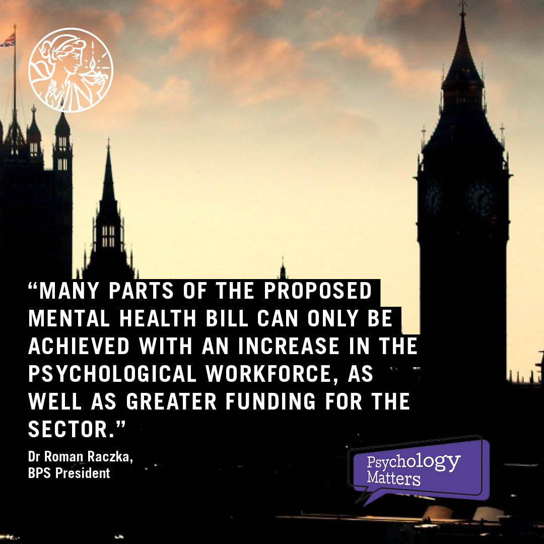 "The second reading of the Mental Health Bill is another positive step in the right direction...

It was also encouraging to see the BPS's call for a review of the Building the Right Support action plan discussed." <a href="/romanpsych/">Dr Roman Raczka</a>.

Because #PsychologyMatters: bps.org.uk/news/second-re…