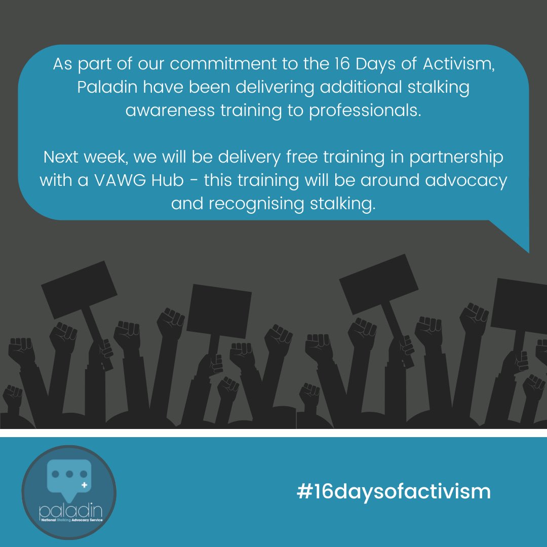 #16daysofactivism #VAWG #endviolenceagainstwomen #stalking #stalkingawareness 💪