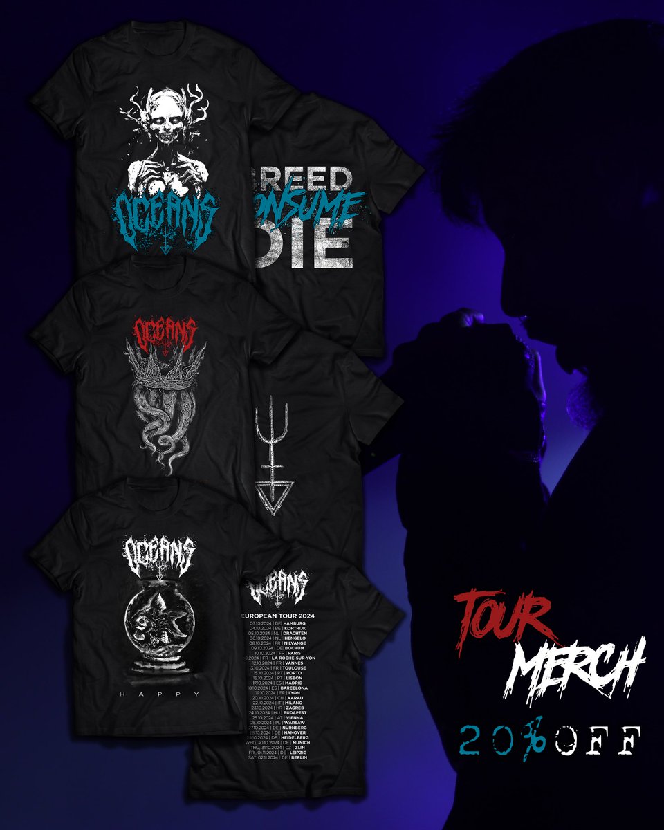 New merch on the store. Just bark &amp; shop🙄

shop.oceansofficial.com/en/