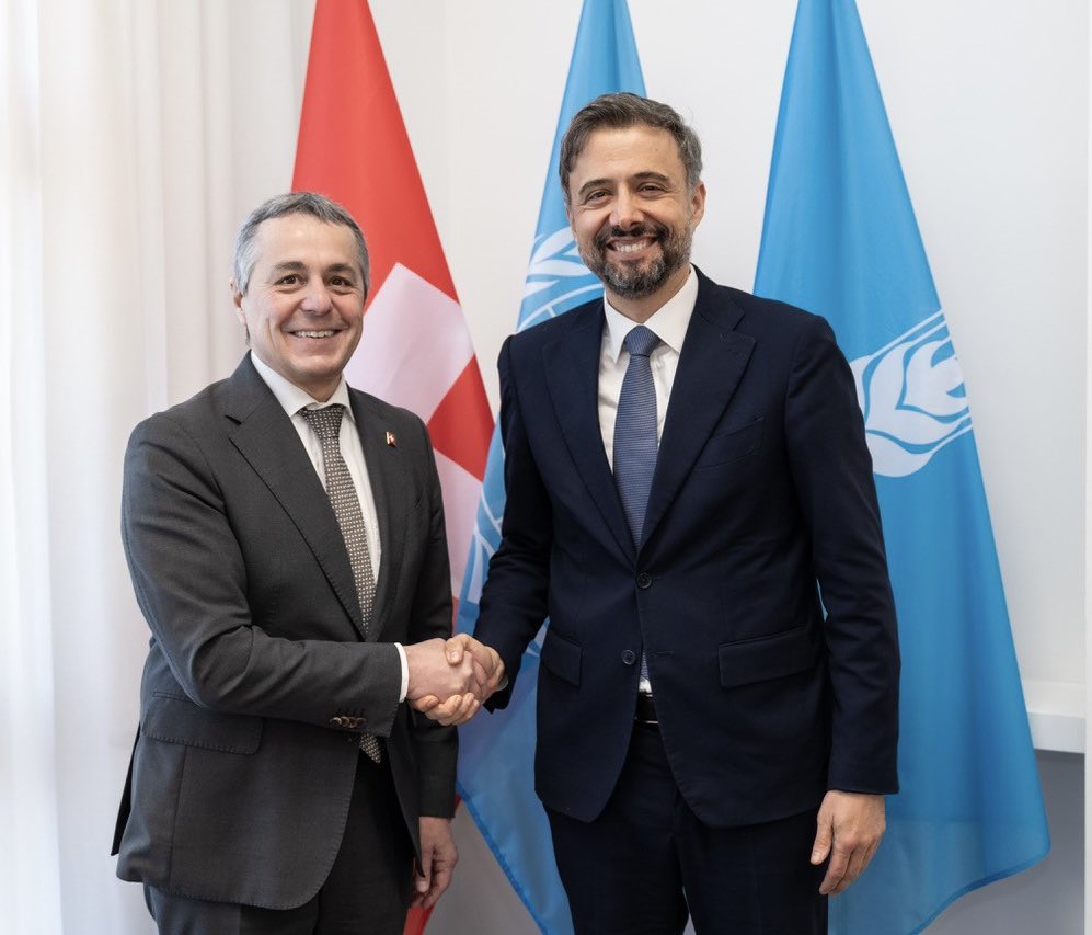 Wrapping up my visit in #Rome with an exchange with <a href="/IFAD/">International Fund for Agricultural Development</a> President &amp; <a href="/UN_Water/">UN-Water</a> Chair Alvaro Lario on global food security and investments in the local private sector for sustainable #food &amp; #water supply.