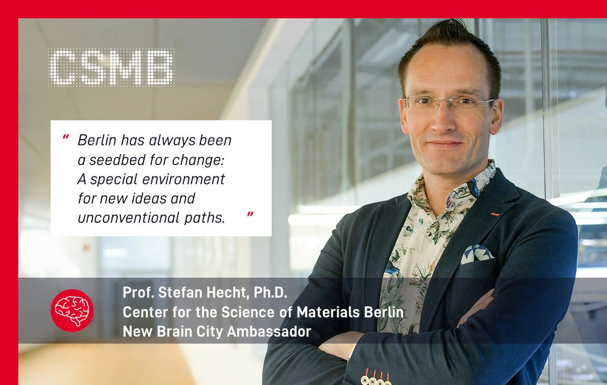 CSMB (@csmb_hu) on Twitter photo 🧠Director Prof. Stefan Hecht (<a href="/SHechtlab/">Stefan Hecht</a>, <a href="/HumboldtChem/">Humboldt Berlin Chemistry</a>, <a href="/CSMB_HU/">CSMB</a>, <a href="/HumboldtUni/">Humboldt-Universität zu Berlin</a>) has become an ambassador for the science of Berlin.
Many renowned colleagues are among these #BrainsOfBerlin to inspire people to discover @BrainCityB.
braincity.berlin/en/brains-of-b…
#BrainCityAmbassador 🧠Director Prof. Stefan Hecht (<a href="/SHechtlab/">Stefan Hecht</a>, <a href="/HumboldtChem/">Humboldt Berlin Chemistry</a>, <a href="/CSMB_HU/">CSMB</a>, <a href="/HumboldtUni/">Humboldt-Universität zu Berlin</a>) has become an ambassador for the science of Berlin.
Many renowned colleagues are among these #BrainsOfBerlin to inspire people to discover @BrainCityB.
braincity.berlin/en/brains-of-b…
#BrainCityAmbassador