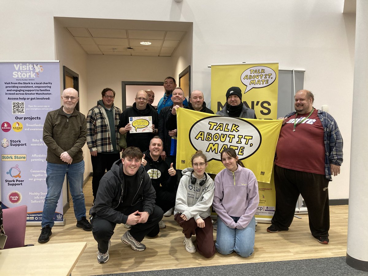 Another amazing afternoon with all the guys <a href="/talkaboutitmate/">Talk About It Mate</a> at Eccles and the film students from <a href="/SalfordUni/">University of Salford</a> each and everyone a Mental Health Hero!!!#SuicidePrevention #MentalHealthAwareness