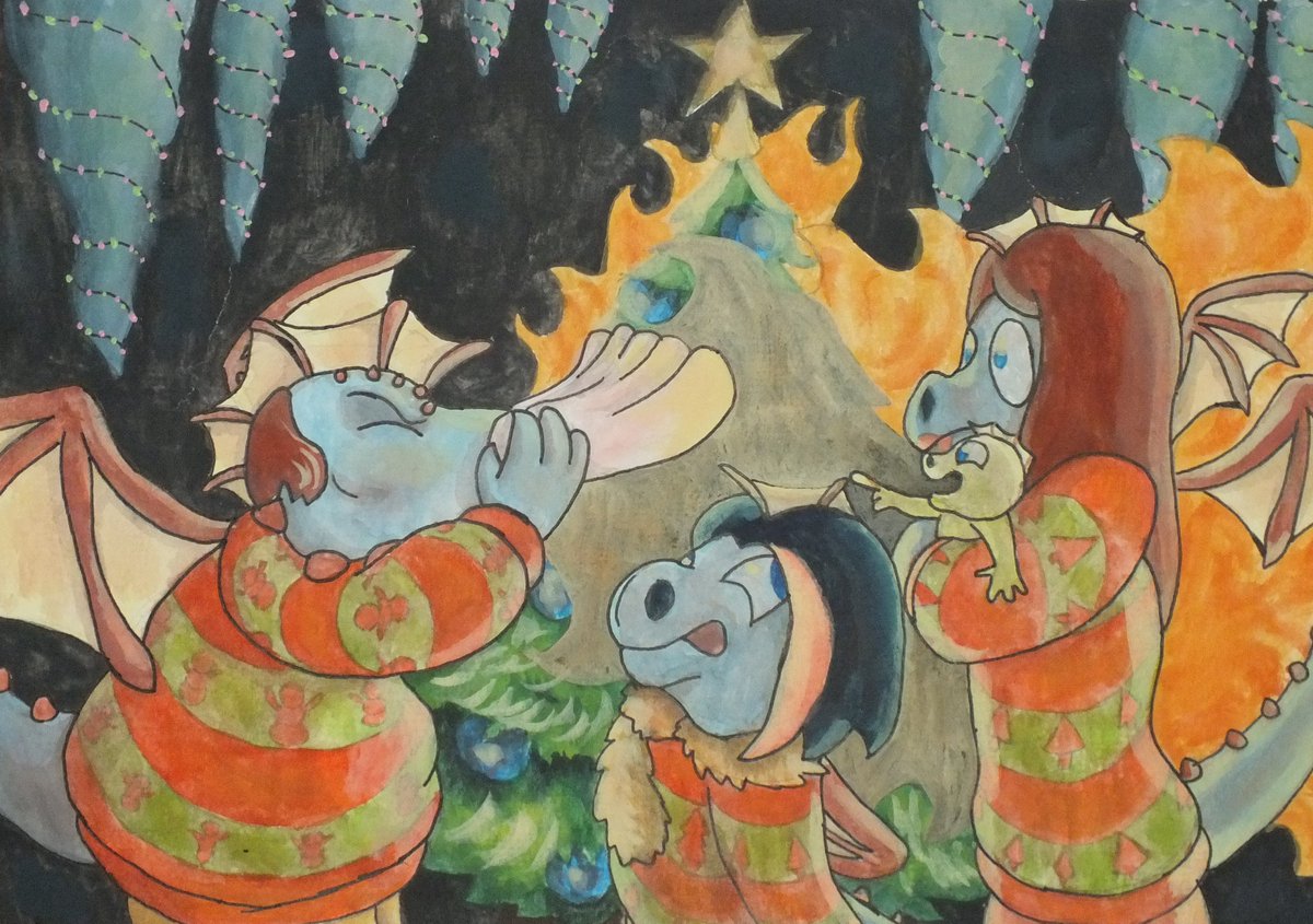 BenMFA's tweet photo. #art #artist #watercolour #watercolor #paint #painting #dragon #fantasy #cosy #christmas #xmas

https://t.co/bFlguieU8o https://t.co/Cq7VOeYJbF