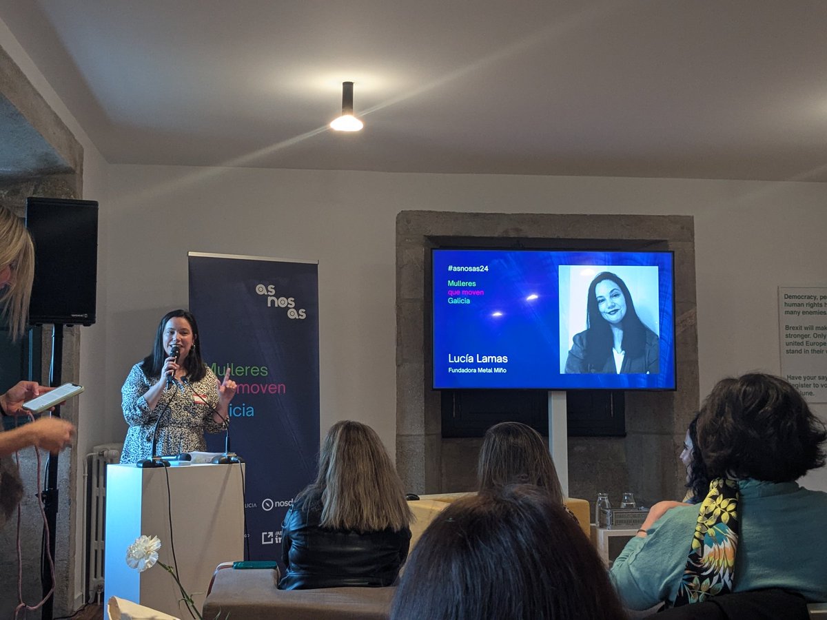 Lucía Lamas vén dende Tomiño a falar a #asnosas24 para demostrar que tamén hai talento feminino en sectores tradicionais como é o do metal