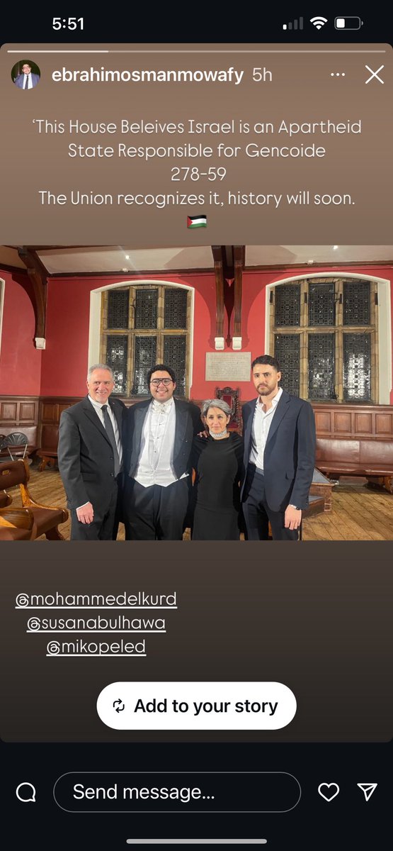 mikopeled's tweet photo. Genocide denier Jonathan Sacerdoti @jonsac was out of his league failing to pedal Zionist propaganda at Oxford Union debate. “The House Believes that Israel is an Apartheid State Responsible for Genocide,” motion passed overwhelmingly. https://t.co/XW29YXAkmR