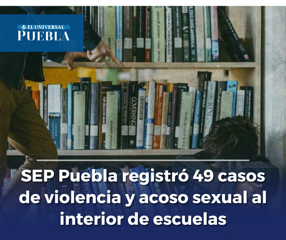 😰📚 <a href="/EstefanChidiac/">JorgeEstefanChidiac</a>, titular de <a href="/SEPGobPue/">Secretaría de Educación</a>, dio a conocer en su #InformeDeResultados que suman 49 casos de hostigamiento, violencia y acoso sexual en el estado, los cuales son atendidos desde nivel #preescolar hasta #bachillerato.