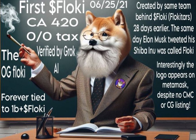 First Floki (CA 420) tweet media