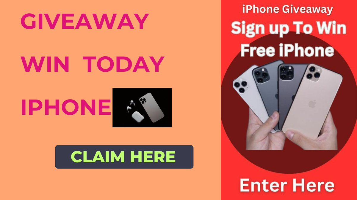JoyceCasti78336's tweet photo. Get Free iPhone Giveaway – Win Today!

Follow Steps
1- Click Link: https://t.co/znNGL7inxS
2- Complete Registration
3- Enter E-mail
4- Get Rewards

#AppleEvent #iphone15 #iphhone15pro #iPhone15ProMaxGiveaway #iphone15ProMaxContest #iphonecontest #giveawaycontest #FursuitFriday https://t.co/w6Z93AZI4u